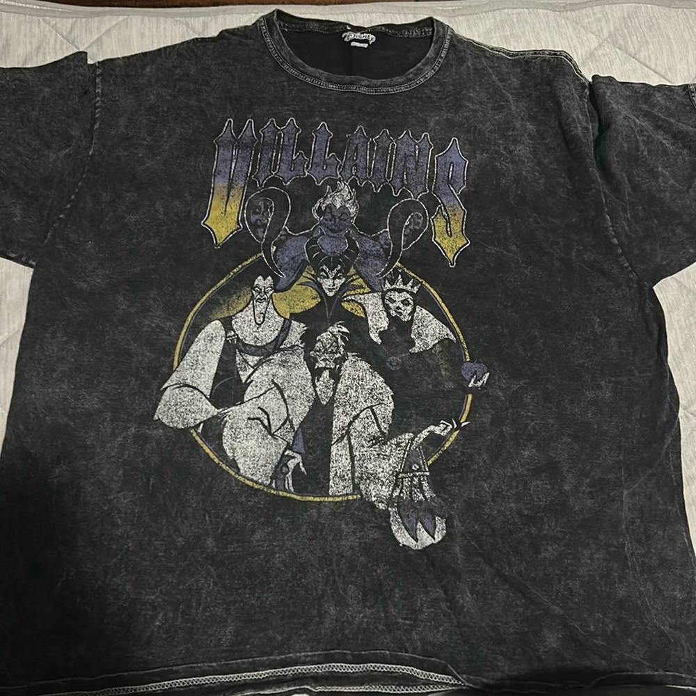 Disney acid wash shirt